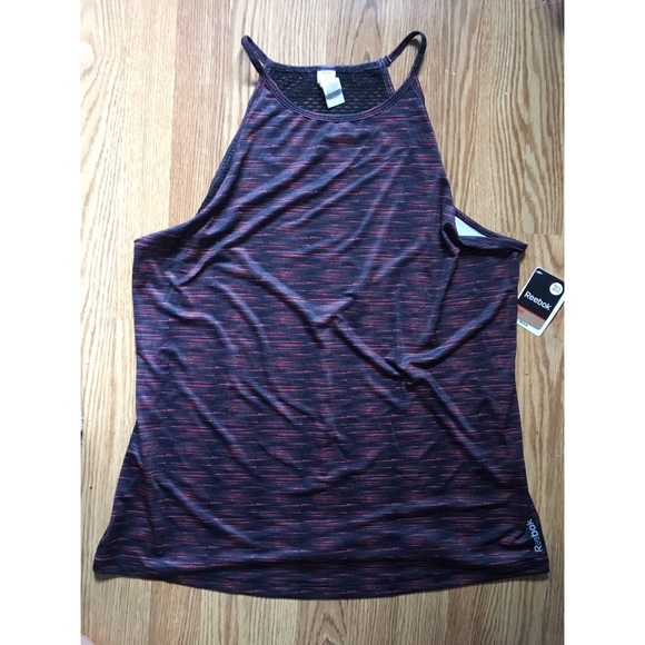 reebok high neck tank top